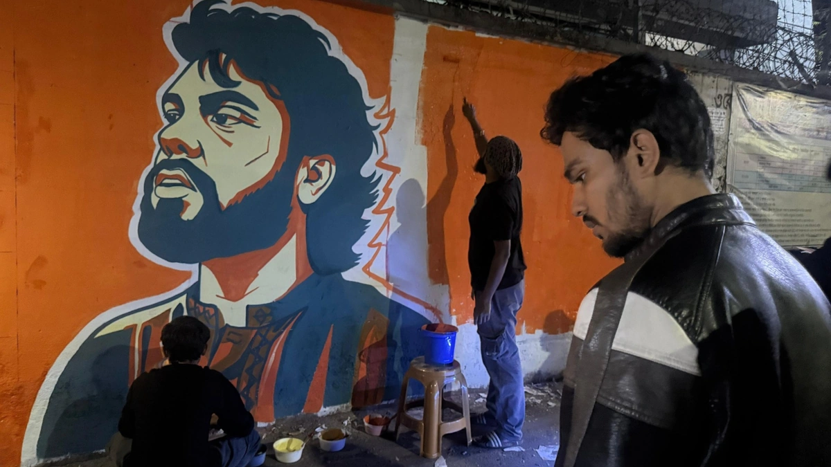 Asif Mahmud Honors Hadi’s Legacy with Graffiti Across Dhaka-10