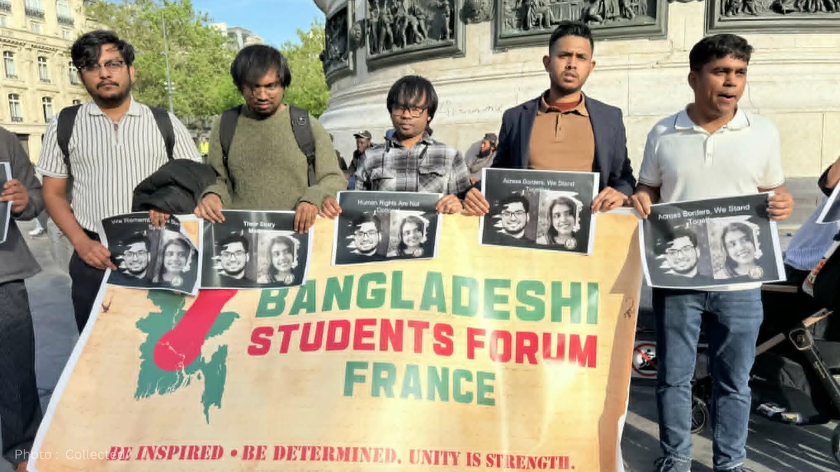 Bangladeshi Students Remembered in Paris Protest Over Tragic Killings in the United States