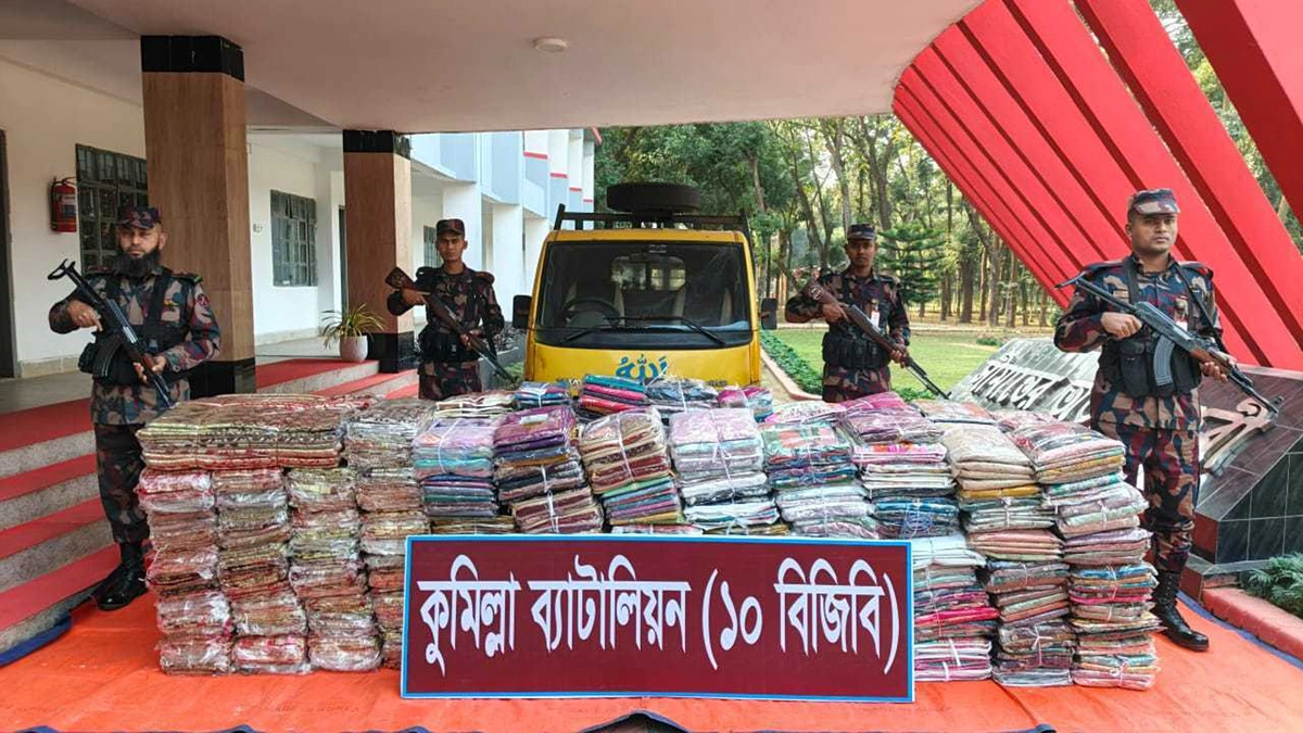 BGB Seizes BDT 1.34 Crore Worth of Illegal Indian Goods at Comilla Border