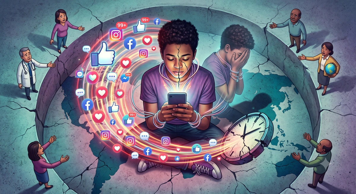 Social Media Addiction and Mental Health Raise Growing Concern Among Youth Worldwide